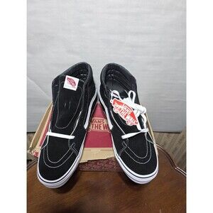 Vans Sk8-Hi Black White VN000D5I Mens 11.5 Classic High Top Sneakers New